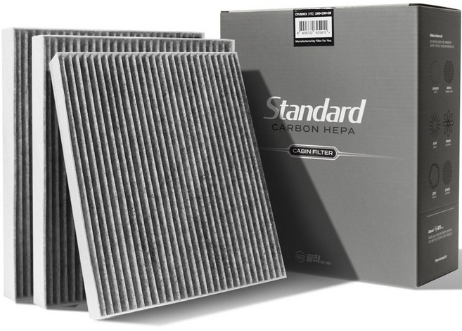 필터포유 활성탄 스탠다드 자동차 에어컨필터, CFUS020, 3개