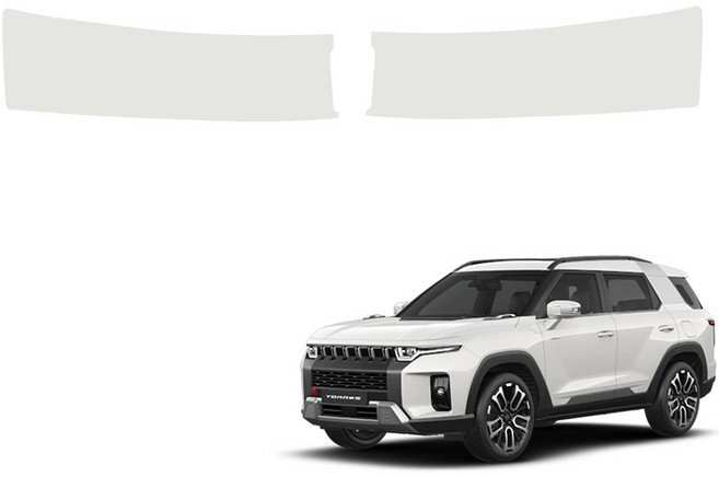 메이튼 스크래치 순정 컬러 가죽 SC 트렁크스텝 커버, 쌍용 토레스, 라이트그레이