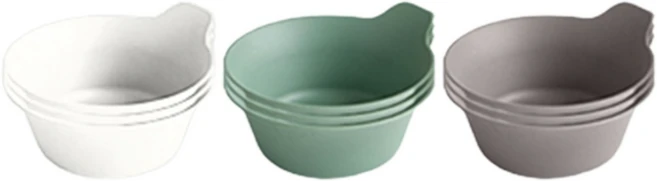 이지앤프리 무드온 플레이트 그릇 L 3종 x 3p 세트, 1세트, 그릇 9p, 플라워 화이트, 포레스트 그린, 우드 그레이 - 쿠팡