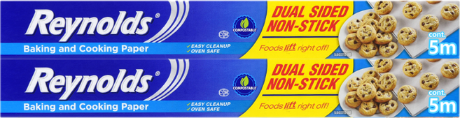 레이놀즈 프리미엄 논스틱 베이킹 종이호일, 5m, 2개
