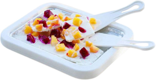 하이퍼플래닛 철판 아이스크림 메이커, 화이트, 1세트