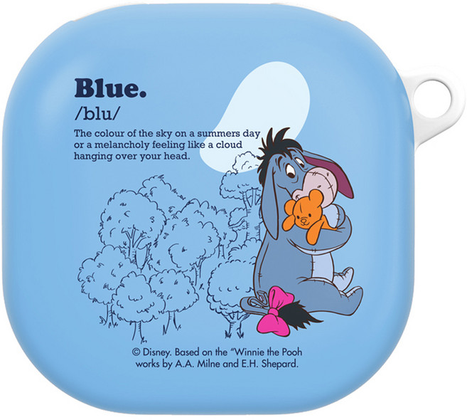 디즈니 푸 힐링 하드 케이스, 갤럭시 버즈2프로 / 버즈2 / 버즈프로 / 버즈라이브, 이요르