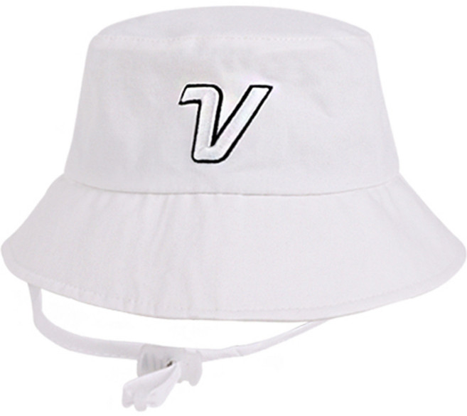 볼빅 V로고 남녀공용 프리미엄 골프 버킷햇, 화이트, 1개