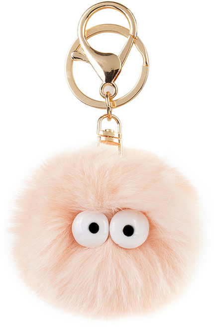 생활공식 폼폼 방울 키링, 오렌지, 1개