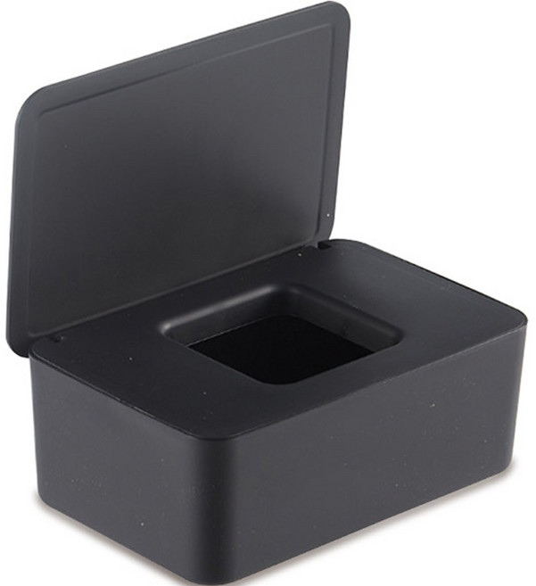 마켓플랜 필라 다용도 대용량 물티슈 케이스, 블랙