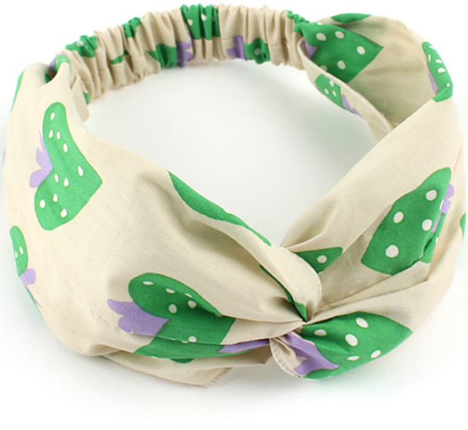 채니봉봉 여아용 딸기좋아 터번 고무줄밴드