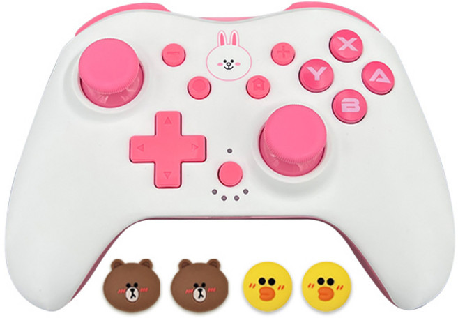 겜맥 닌텐도 스위치 라인프렌즈 컨트롤러 세트 코니, 1세트