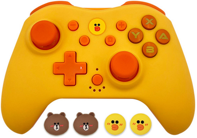 겜맥 닌텐도 스위치 라인프렌즈 컨트롤러 세트 샐리, 1세트, 혼합색상