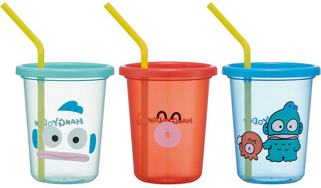 스케이터 3칼라 빨대컵 3종 세트, 한교동, 1세트, 320ml