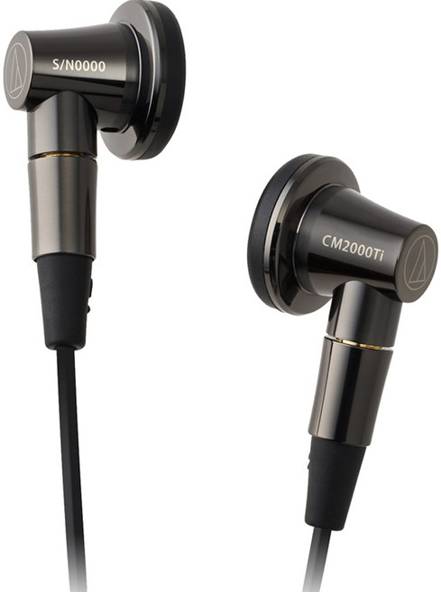 오디오테크니카 하이레졸루션 티타늄 오픈형 이어폰 프레스티지, ATH-CM2000Ti, 블랙