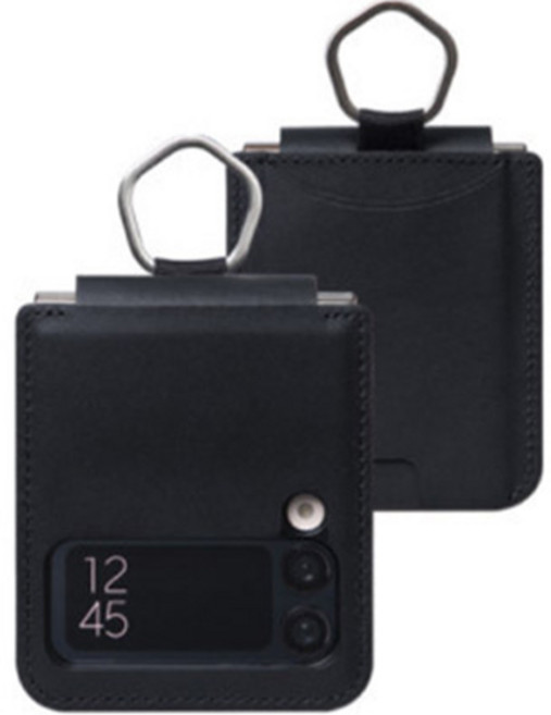 유스픽 소가죽 마이컬러 카드수납 오각형 링 휴대폰 케이스