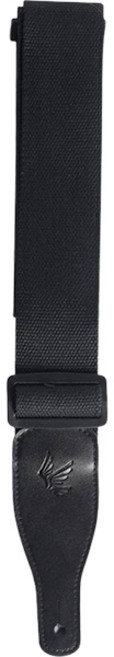 고퍼우드 기타 코튼 가죽 스트랩 블랙, 1개