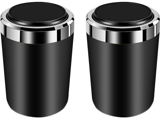 앤티스 냄새차단 차량용 재떨이, 블랙, 2개