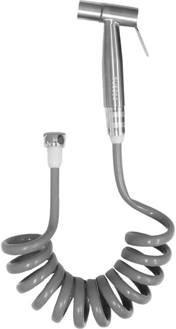 크린포유 욕실 변기 청소 스프레이건 + 코일 스프링 호스 2m 세트 SUS304, 1개, 그레이