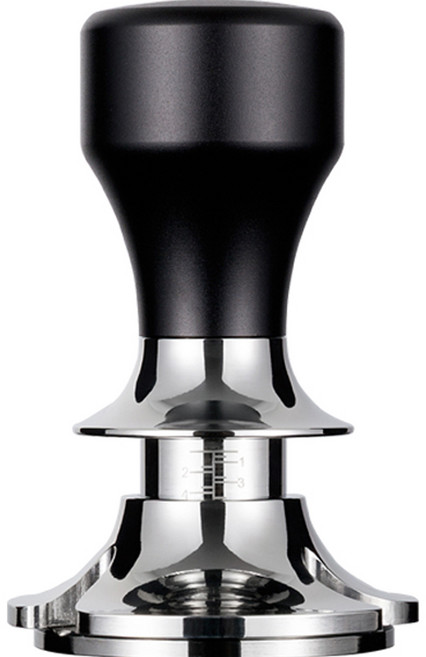 칼딘 스프링 오토 커피 탬퍼 58.5mm, 블랙, 1개