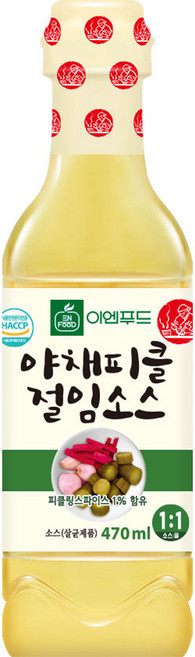 이엔푸드 야채피클 절임소스, 470ml, 1개
