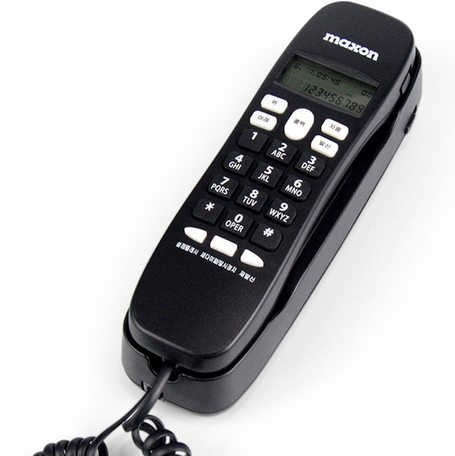 맥슨 벽걸이 발신자 표시 유선 CID 전화기, M30