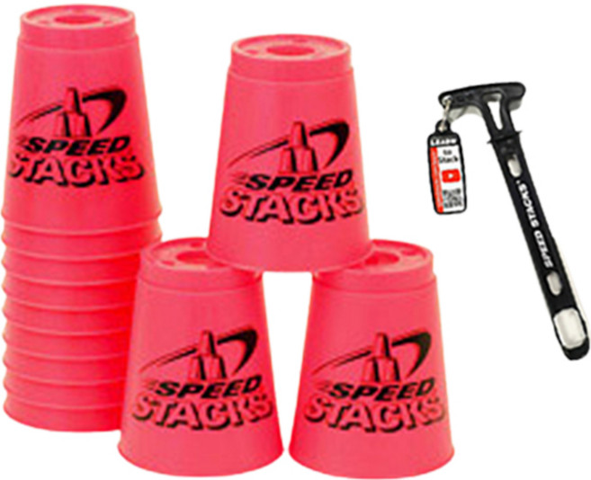 스피드스택스 스탠다드형 세트, 핑크, 1세트