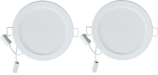 Lucia LED 12W 開孔 110mm 可調光崁燈, 2個, 暖白光