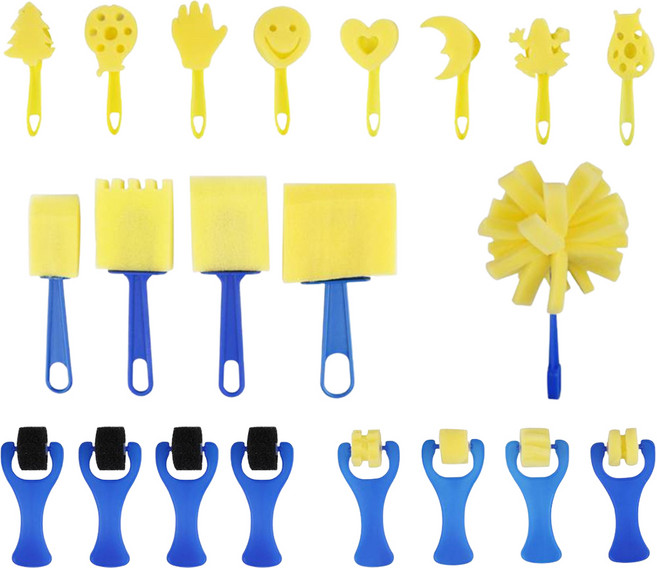 유니아트 도장찍기 스펀지 세트 S68, 2번, 1세트