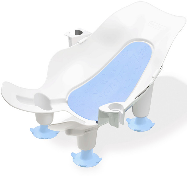 밤비데 유아용 3in1 시그니처 욕조, 화이트 + 블루