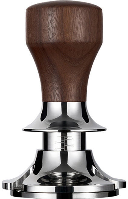칼딘 스마트 오토 커피 탬퍼 53 54mm, 월넛, 1개