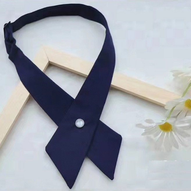 다해유 아동용 유이닝 아름다운 체크 배틀넥타이