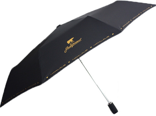 잭니클라우스 3단 무지 골프 자동우산, 검정