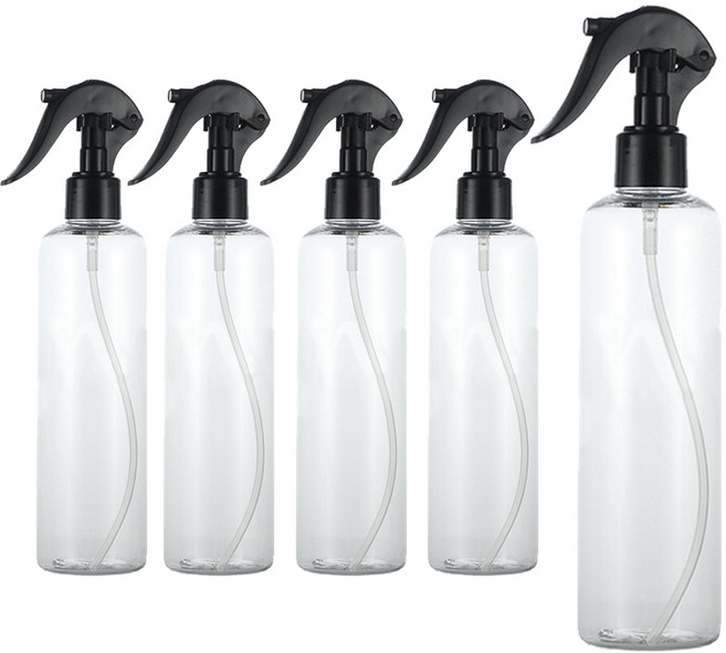 헤어 스프레이 분무 공병 300ml, 검정(캡), 5개