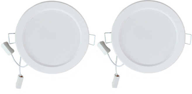 루시아 LED 12W 타공 110mm 디밍조광겸용 매입등, 주광색, 2개