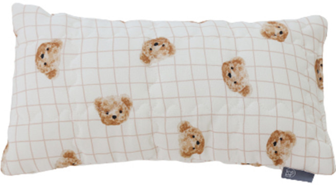 리토가토 반려동물 인견 아이스 사각 쿠션, 체크베어, 1개