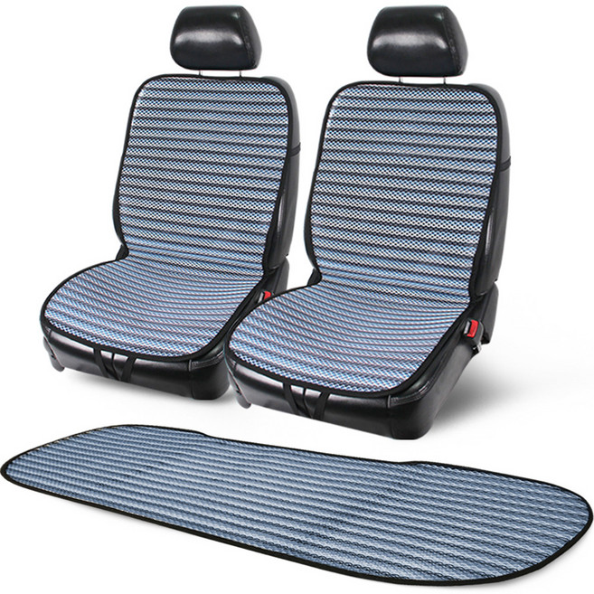 카이프 3D 매쉬 시트커버 2p + 3인방석 풀세트, 블루, 1세트