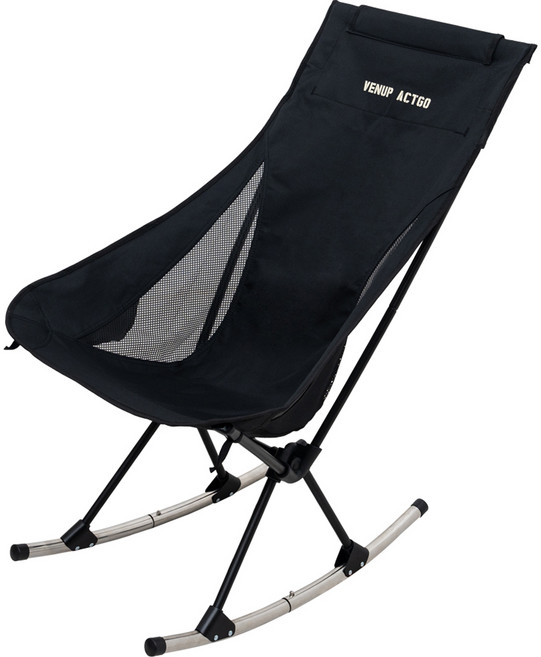 베누프 액트고 캠핑 흔들 의자, 블랙, 1개