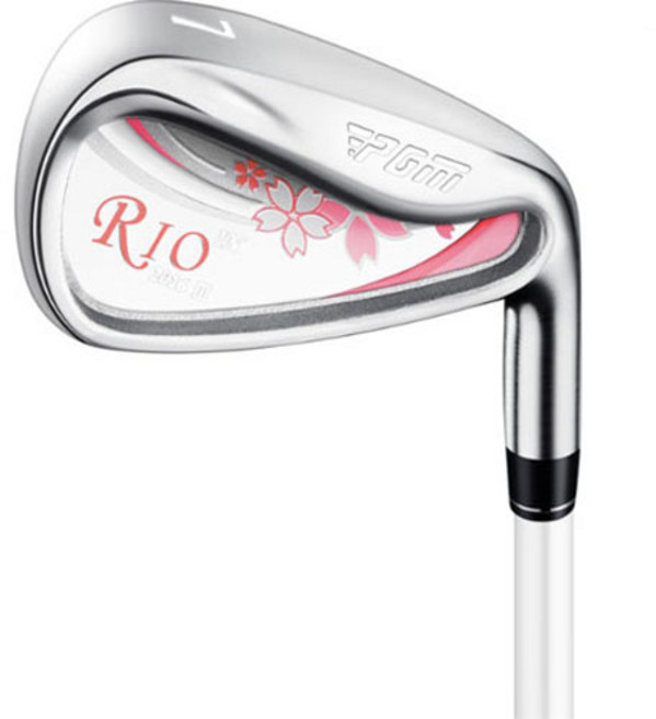 피지엠 여성용 Rio 7번 핑크 에디션 캐비티백 카본 아이언, L, 34도