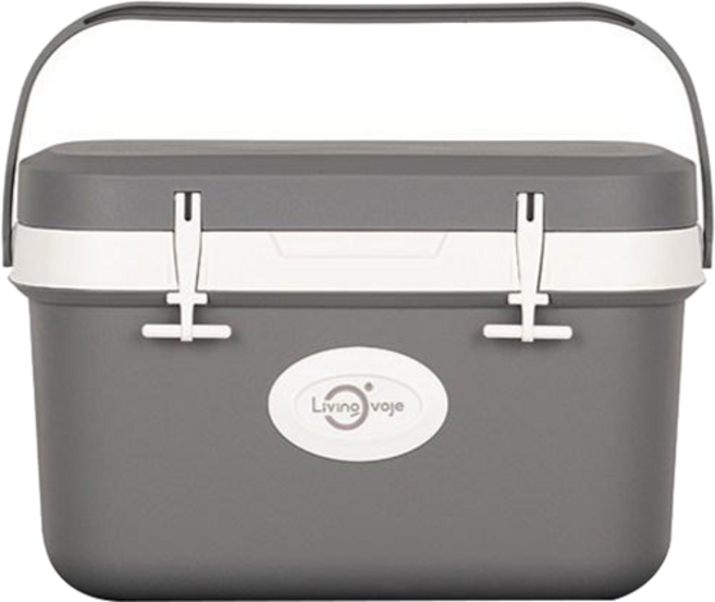 리빙오보제 캠핑 아이스박스, 그레이, 11L