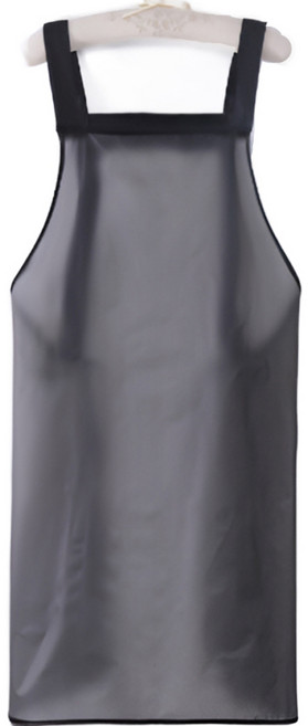 드렌 반투명 방수 앞치마, 블랙, 1개