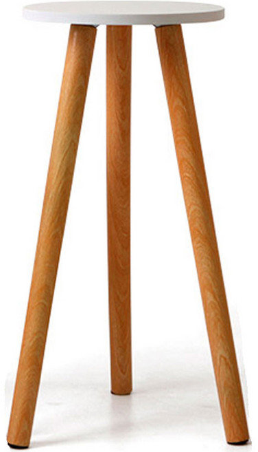 morningscent 플로라 화분 스탠드, 화이트 + 우드, 1개