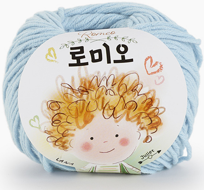 쎄비 로미오 뜨개실, 34파스텔블루, 1개