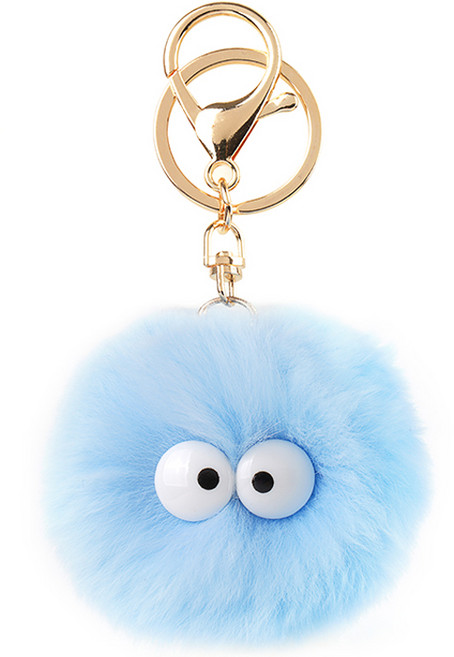 생활공식 폼폼 방울 키링, 스카이, 1개