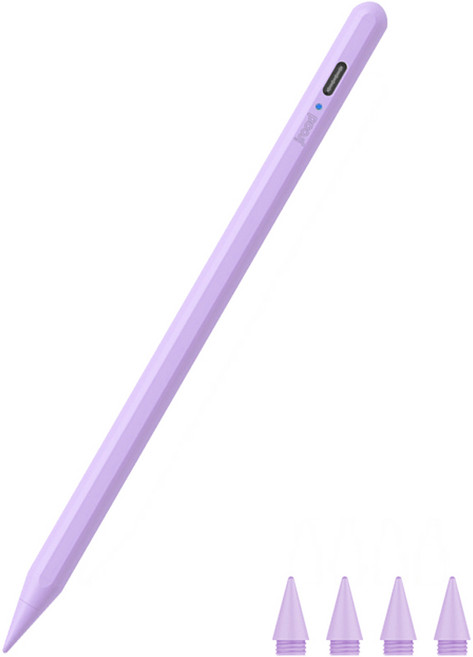 제이로드 아이패드 펜슬 + 펜촉 4p 세트, 퍼플, 1세트