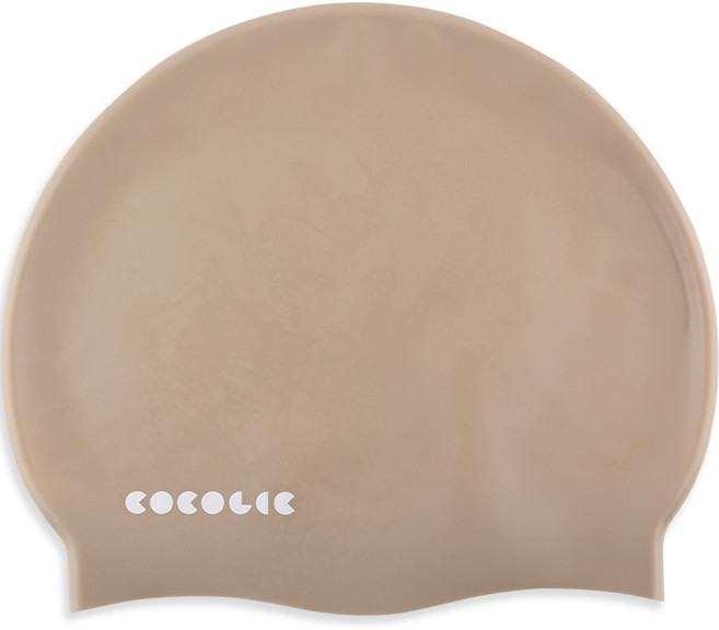 코코릭 아동용 방수 실리콘 수영모자, 모카, 1개