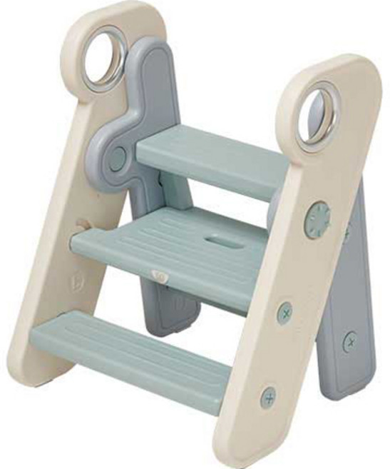 BeneBene 유아용 클로이 폴딩 디딤대, 블루, 1개