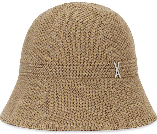 바잘 스터드 로고 썸머 니트 버킷햇