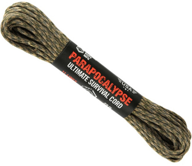 ATWOOD ROPE MFG Paraprocyclas 終極生存 25英尺, 多地形迷彩