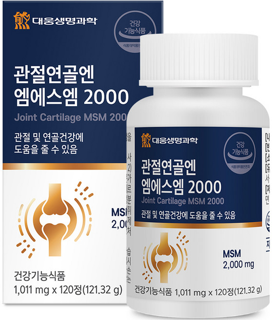 대웅생명과학 관절연골엔 엠에스엠 2000, 120정, 1개