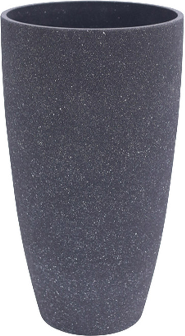 morningscent 시멘트 롱 수지 화분, 다크그레이, 1개