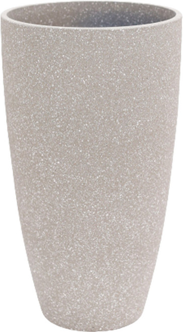 morningscent 시멘트 롱 수지 화분, 그레이, 1개