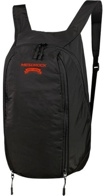 오토바이 접이식 포켓 수납 휴대용 백팩, 블랙