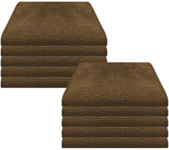 월드크린 멀티플 극세사 행주 브라운, 10개