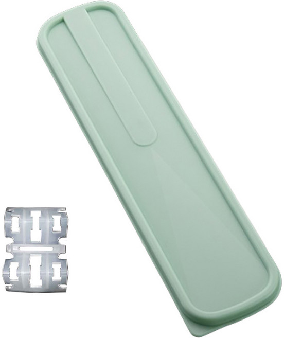 씨티 무소음 수저 케이스 + 받침대, 그린, 1개